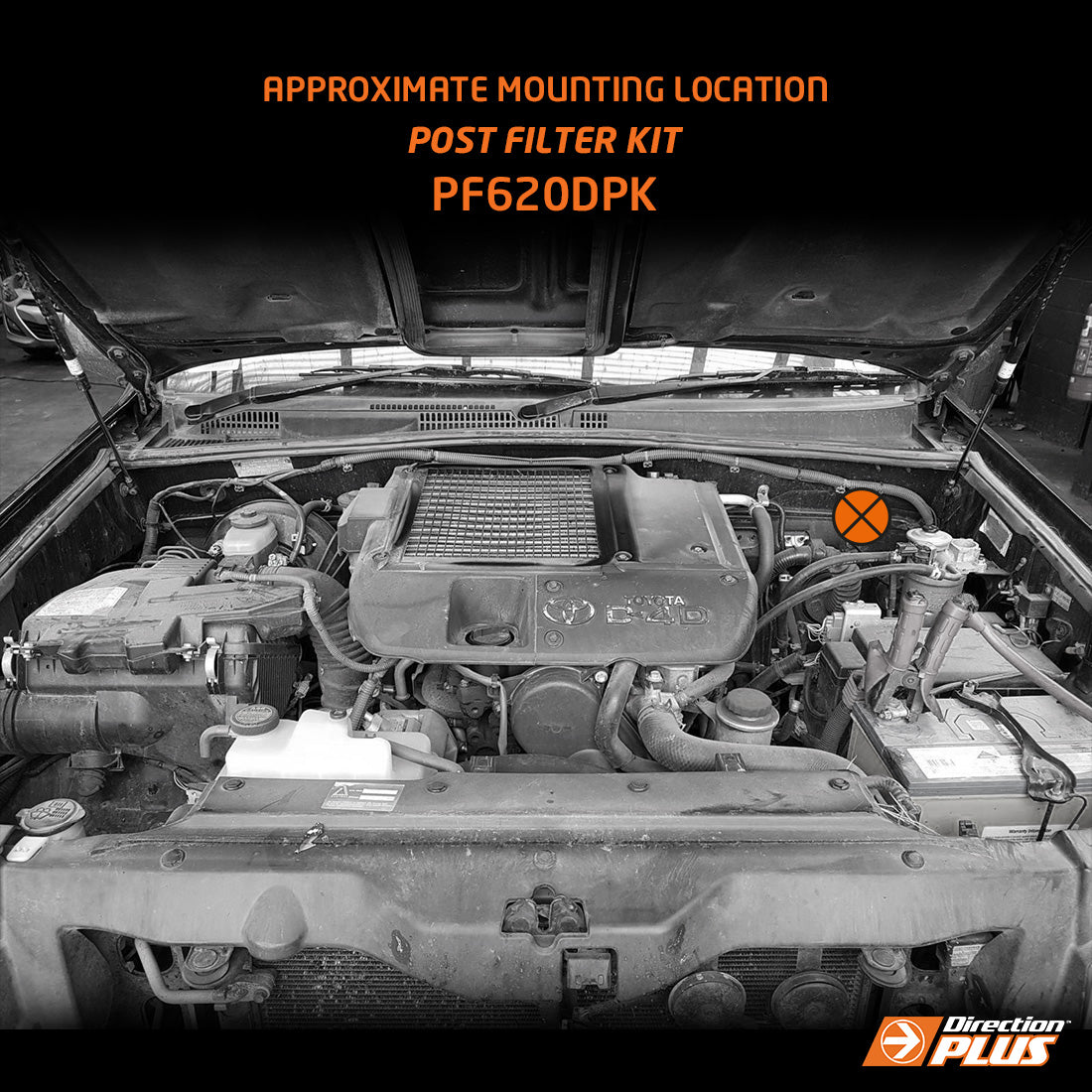 Direction-Plus Fuel Manager Post-Filter Kit Toyota Prado 120 / 150 / 155 PF620DPK