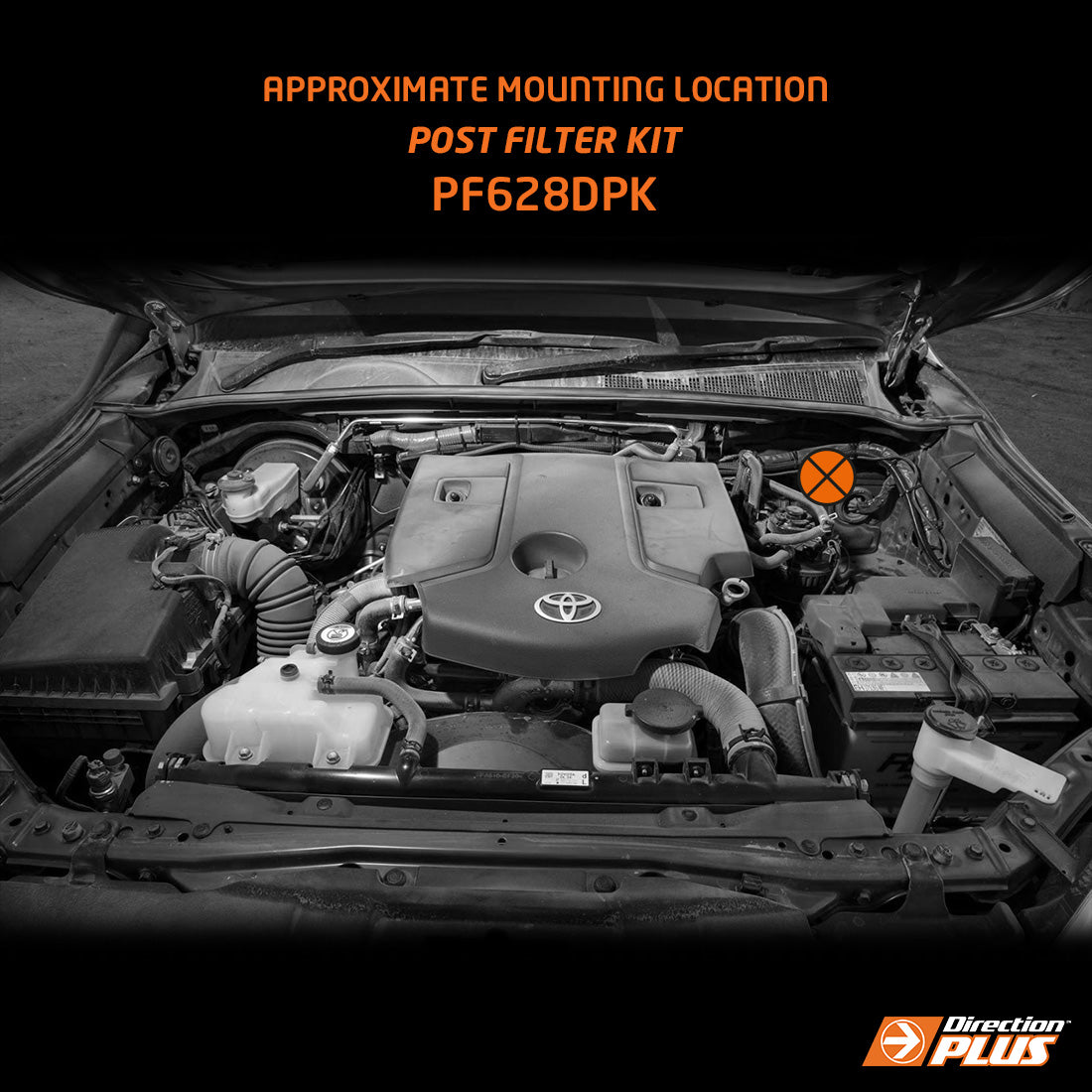 Direction-Plus Fuel Manager Post-Filter Kit Hilux / Fortuner PF628DPK