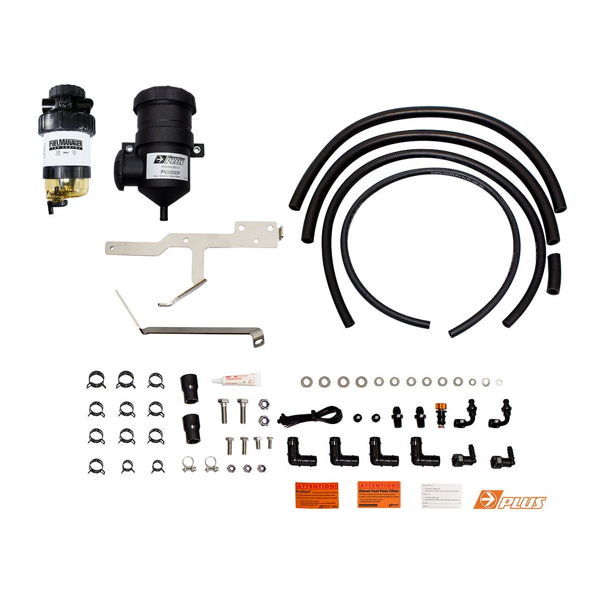 Direction-Plus Fuel Manager Post-Filter + ProVent Dual Kit Ranger / Everest / BT-50 PFPV661DPK