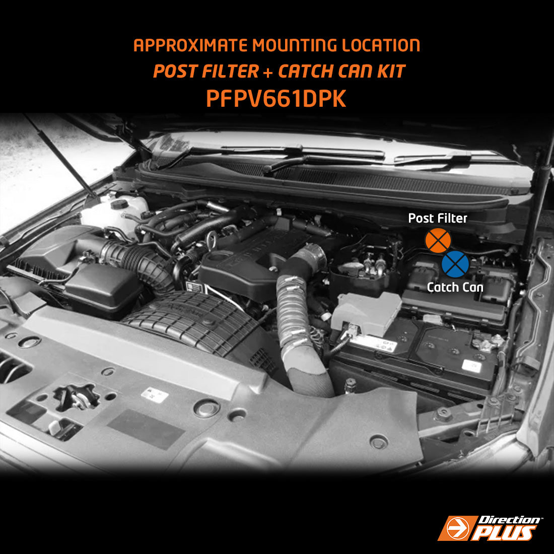 Direction-Plus Fuel Manager Post-Filter + ProVent Dual Kit Ranger / Everest / BT-50 PFPV661DPK