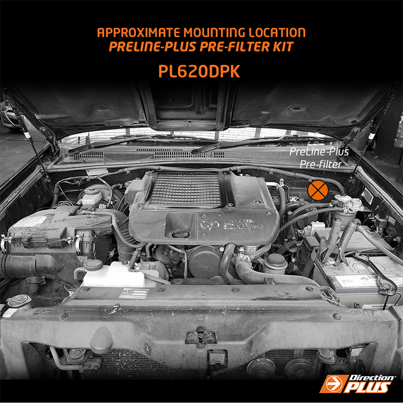 Direction-Plus PreLine-Plus Pre-Filter Kit Prado 150 / 155 PL620DPK