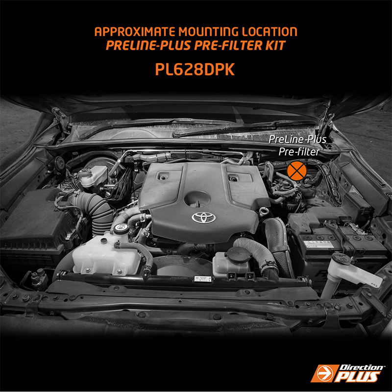 Direction-Plus PreLine-Plus Pre-Filter Kit Hilux N80 / Fortuner PL628DPK