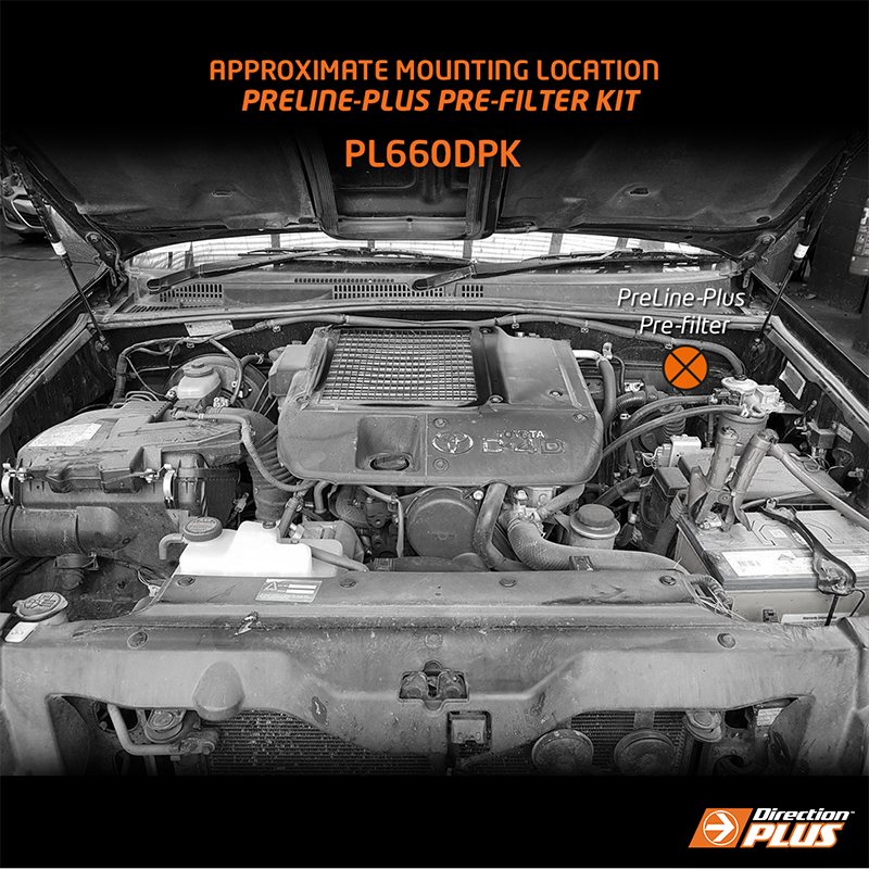 Direction-Plus PreLine-Plus Pre-Filter Kit Toyota Prado 120 PL660DPK