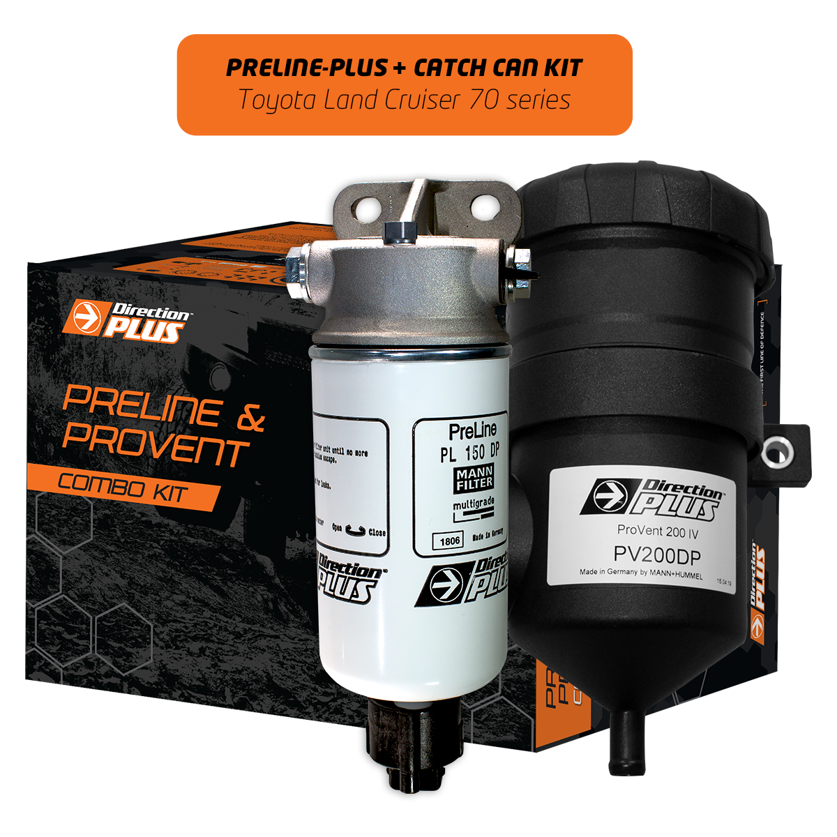 Direction-Plus PreLine-Plus + ProVent Dual Kit LandCruiser 70 PLPV648DPK