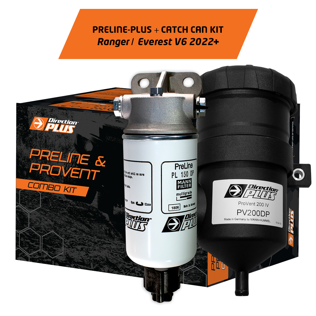 Direction-Plus PreLine-Plus + Catch Can Kit Next-Gen Ranger / Everest V6 PLPV671DPC