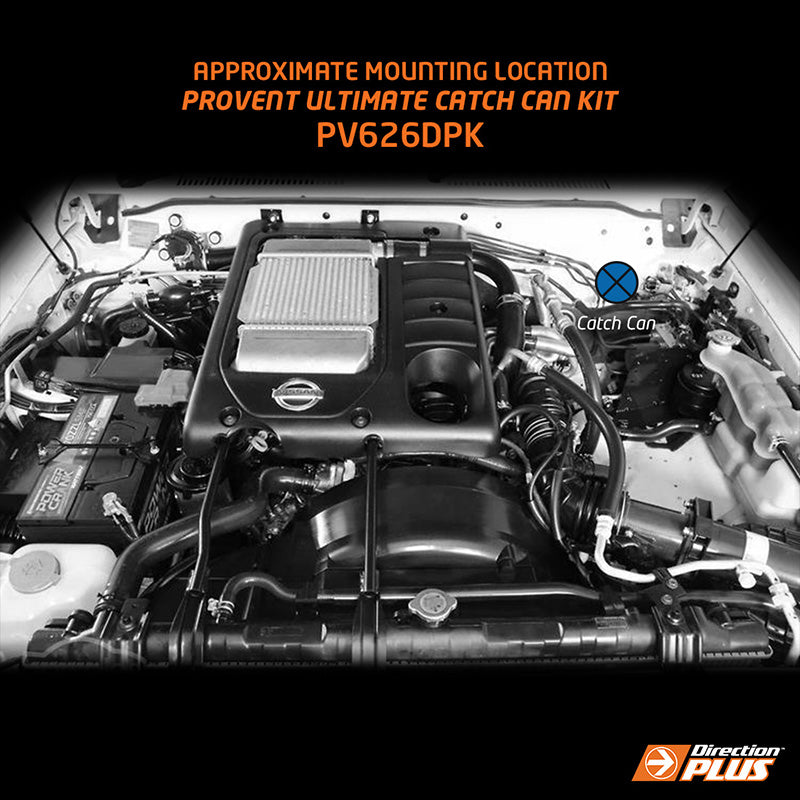 Direction-Plus ProVent Ultimate Catch Can Kit Nissan Patrol PV626DPK