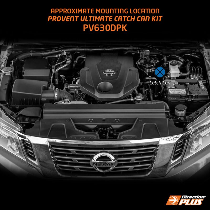 Direction-Plus ProVent Ultimate Catch Can Kit Nissan Navara NP300 PV630DPK
