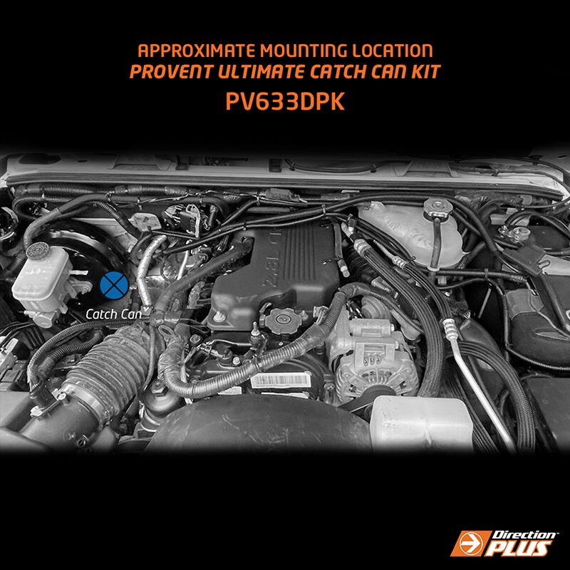 Direction-Plus ProVent Ultimate Catch Can Kit Jeep Wrangler PV633DPK