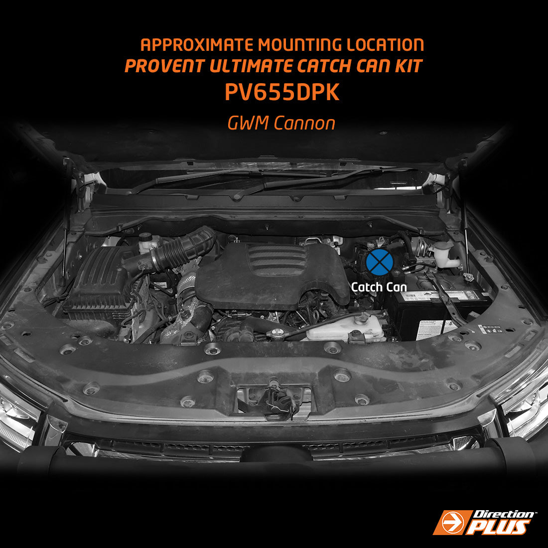 Direction-Plus ProVent Ultimate Catch Can Kit GWM Cannon Ute PV655DPK