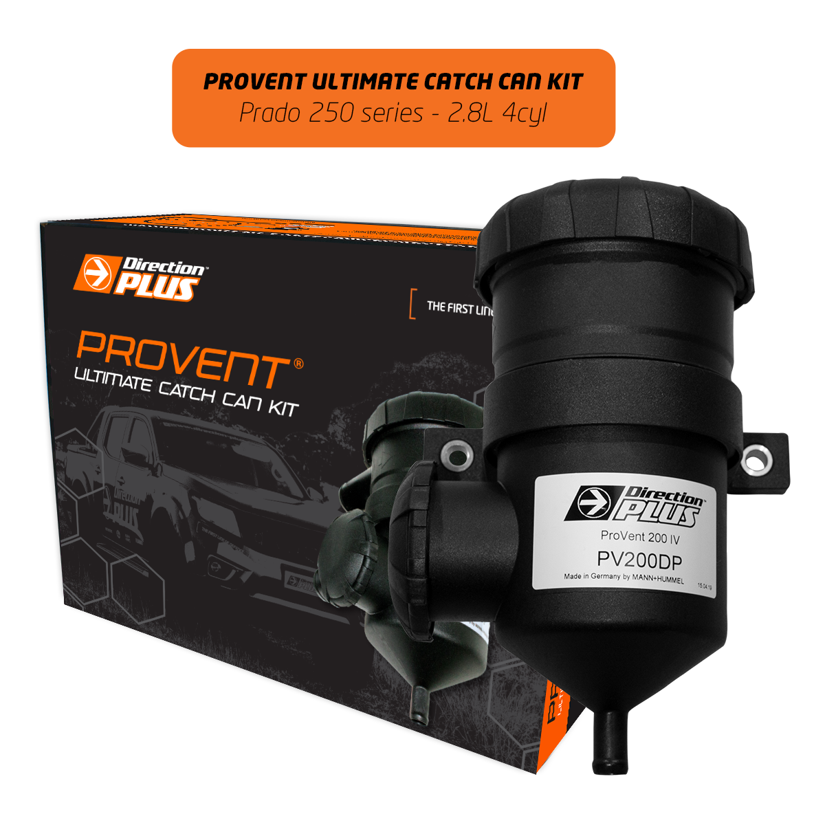 Direction-Plus ProVent Ultimate Catch Can Kit Toyota Prado 250 PV668DPK