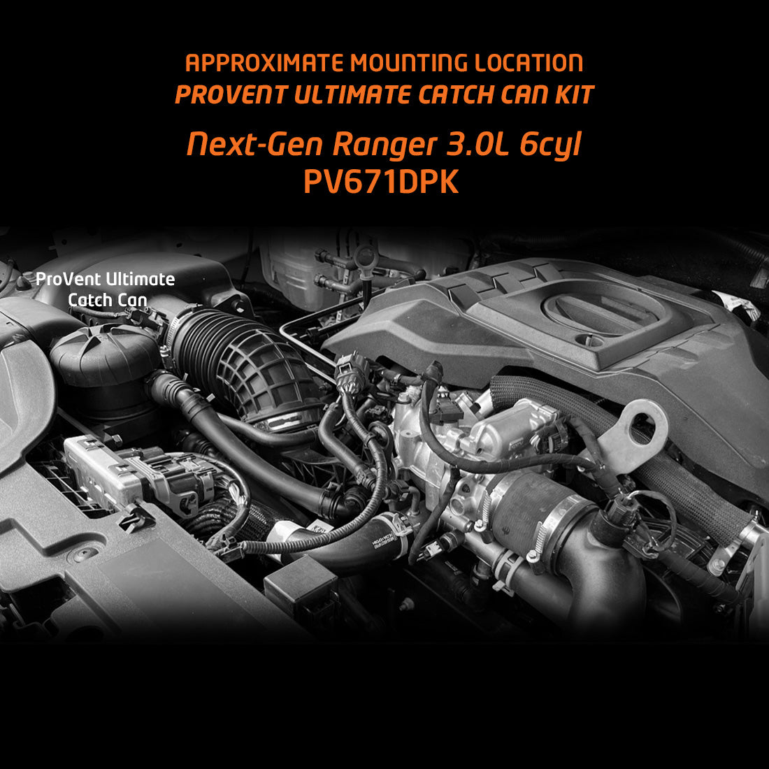 Direction-Plus ProVent Ultimate Catch Can Kit Next Gen Ranger / Everest & VW Amarok V6 PV671DPK