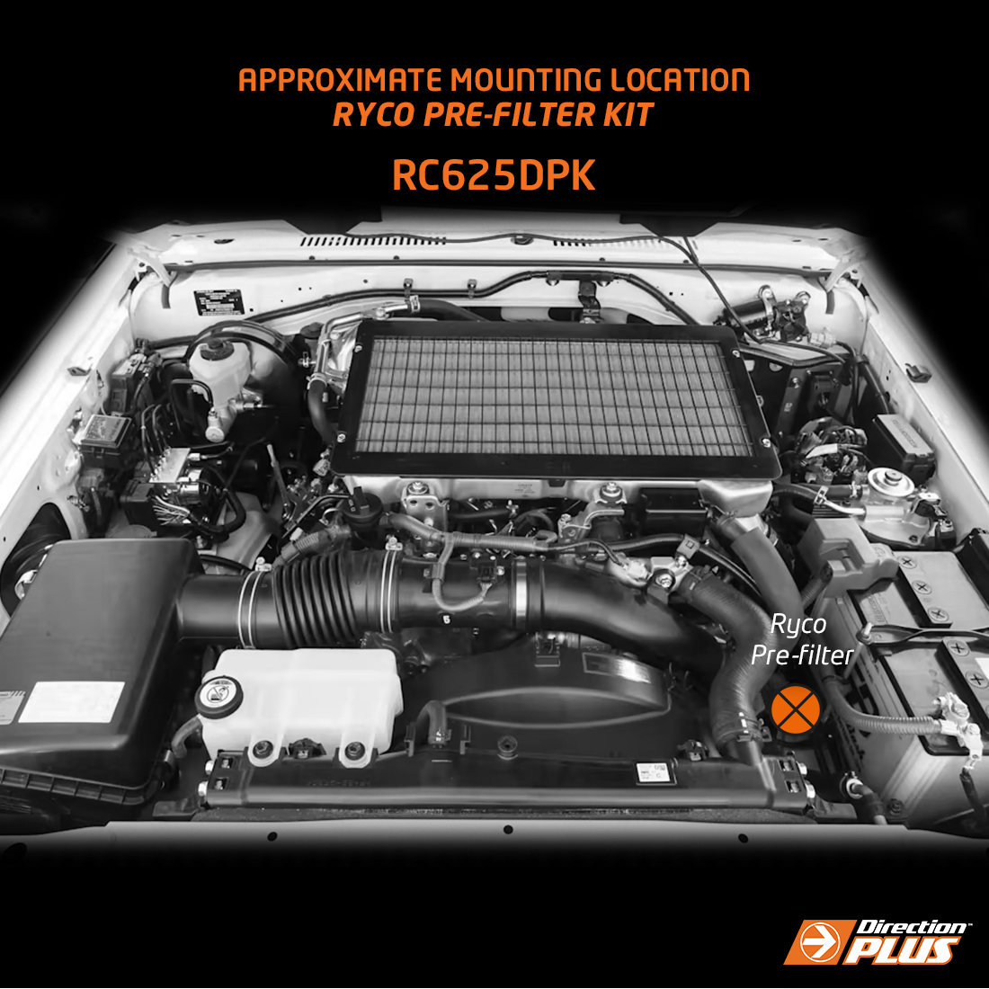Direction-Plus Ryco Pre-Filter Kit LandCruiser 70 RC625DPK