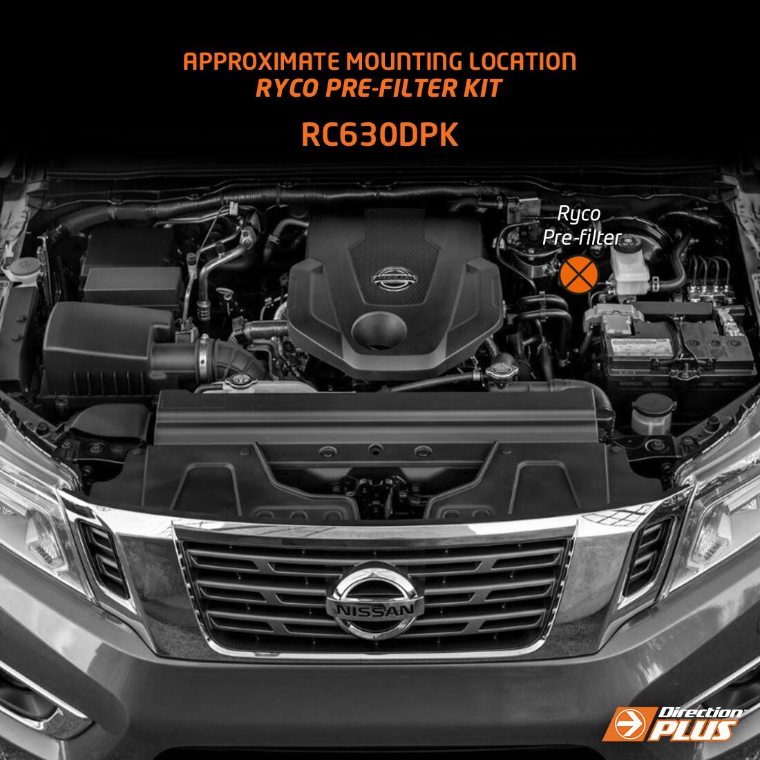 Direction-Plus Ryco Pre-Filter Kit Navara NP300 RC630DPK