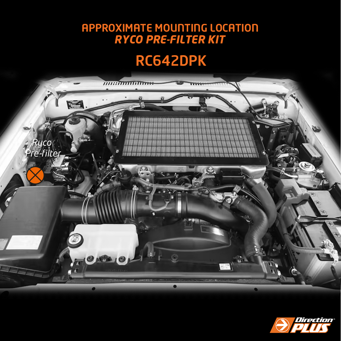 Direction-Plus Ryco Pre-Filter Kit LandCruiser 70 RC642DPK