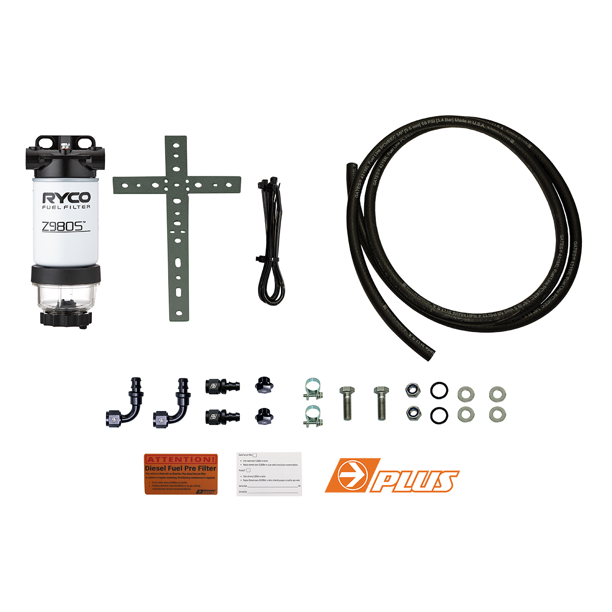 Direction-Plus Universal 12mm Ryco Pre-Filter Kit RC802DPK