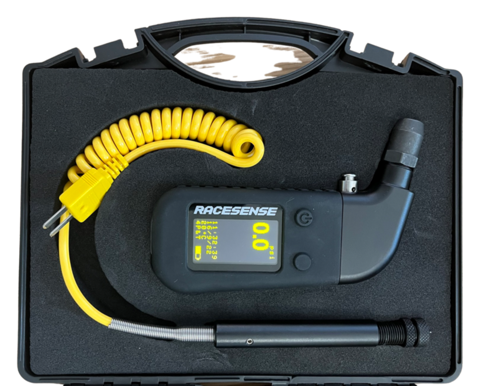 RaceSense Pocket Digital Tyre Pressure Gauge with Pyrometer