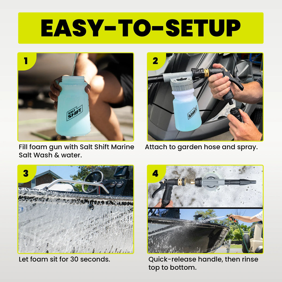 Salt Shift 2-in-1 Snow Foam Gun for Garden Hose
