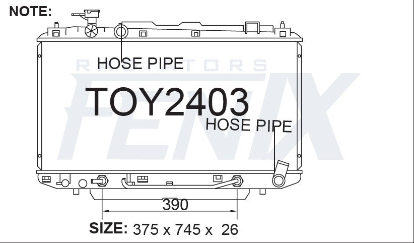 Toyota Rav4 ACA20 Radiator
