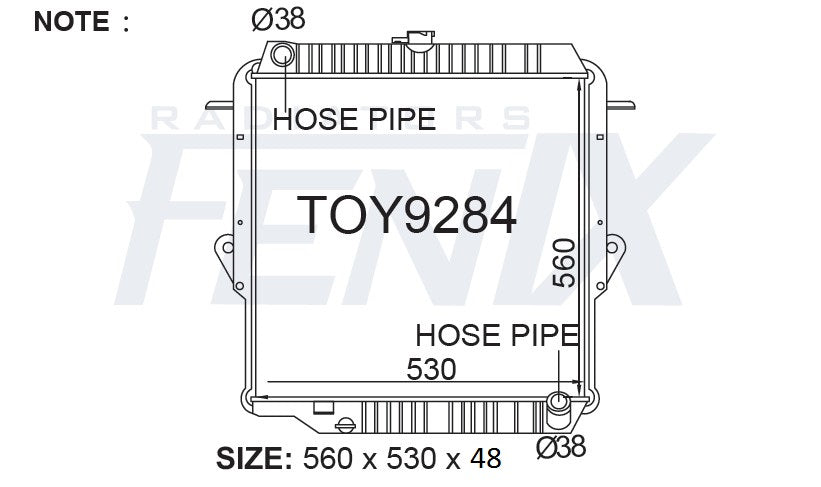 Toyota Landcruiser HZJ79 99 - 07 Radiator
