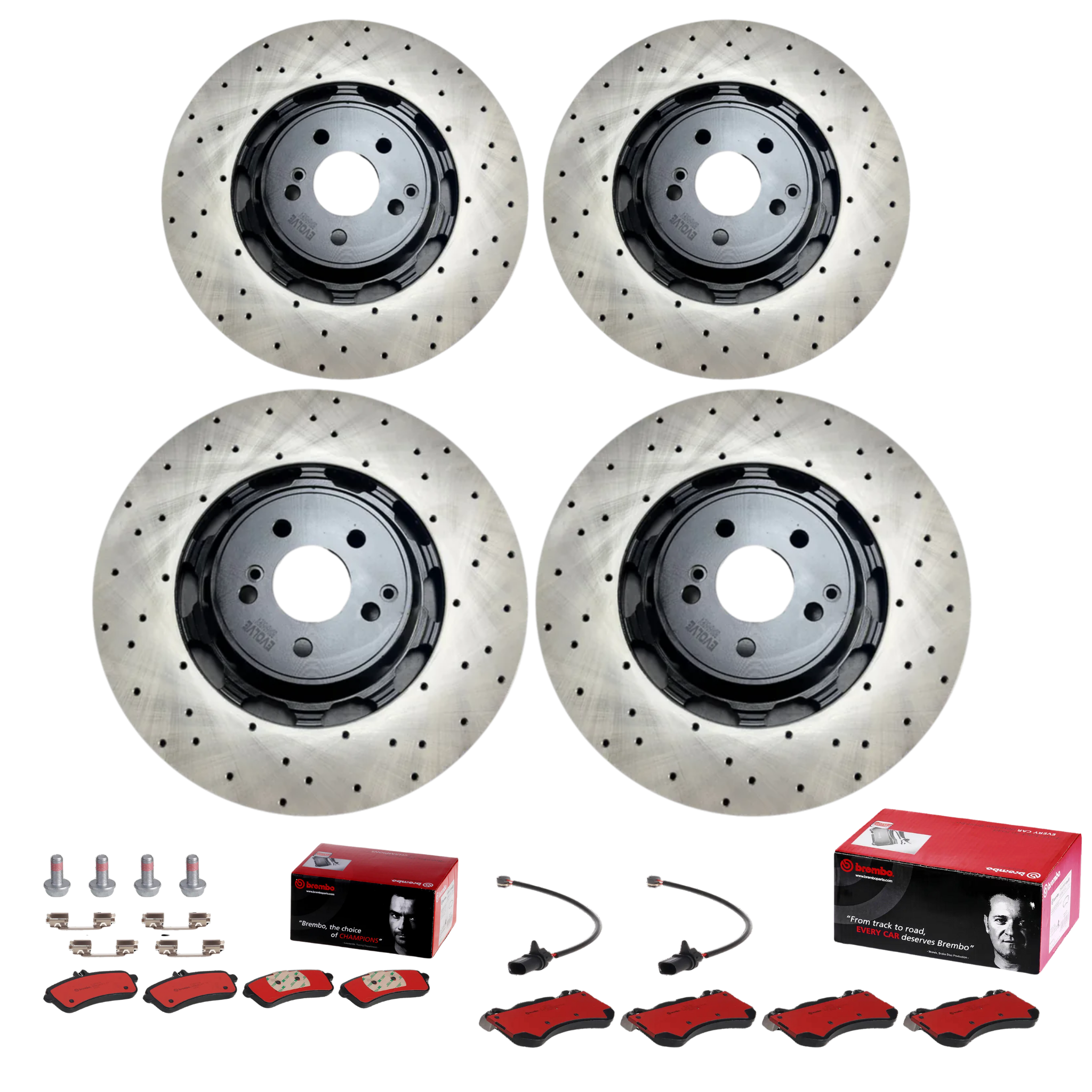 Mercedes-Benz C63s W205 (2015-2022) Front & Rear Brake Package Complete Brembo/Bremtec