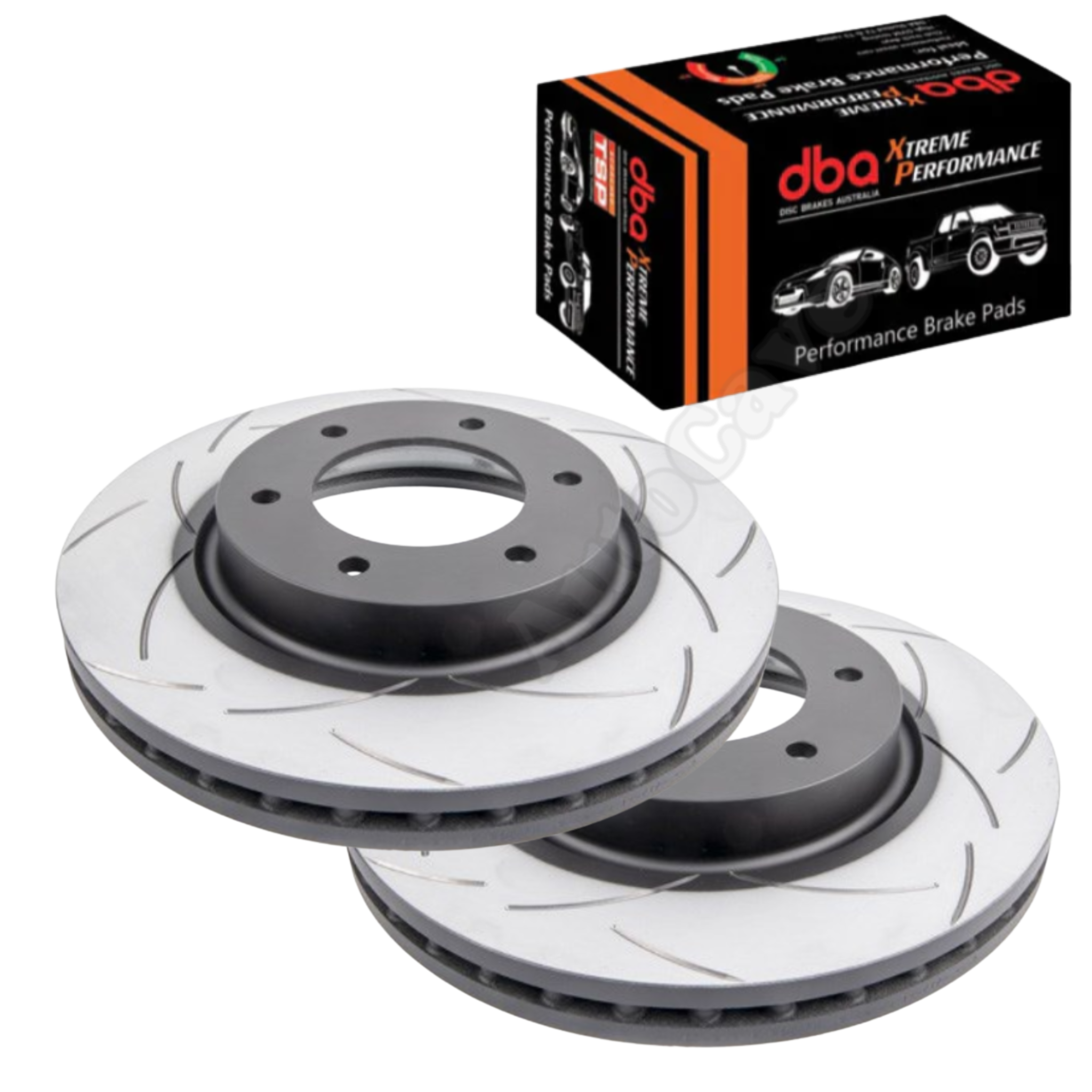 Ford Ranger Raptor PX3/Everest UA Front Brake Package Slotted DBA T2 Bendix 4WD XP