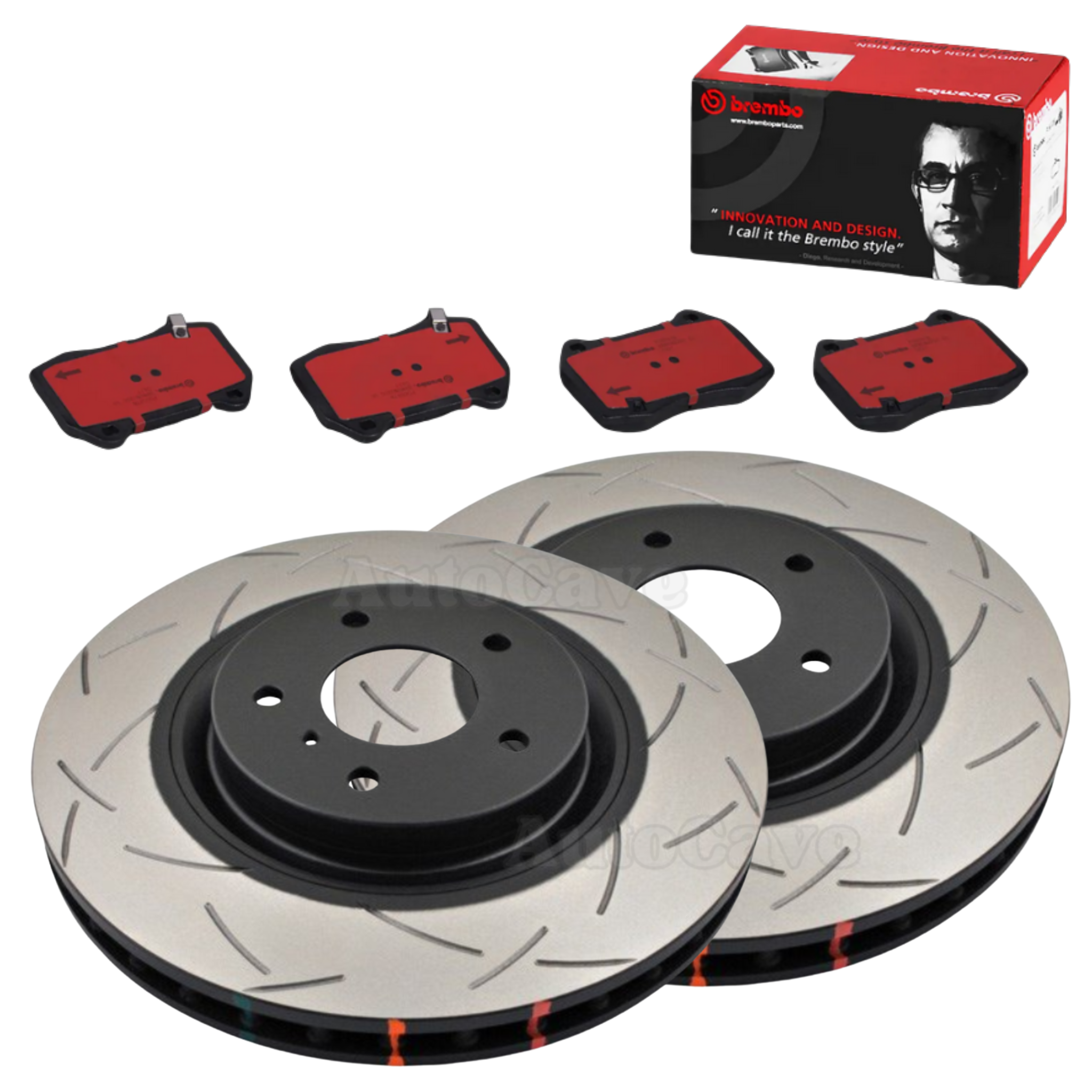 DBA T3 Front Brake Package Nissan 350Z Track 324mm Brembo Caliper Project Mu