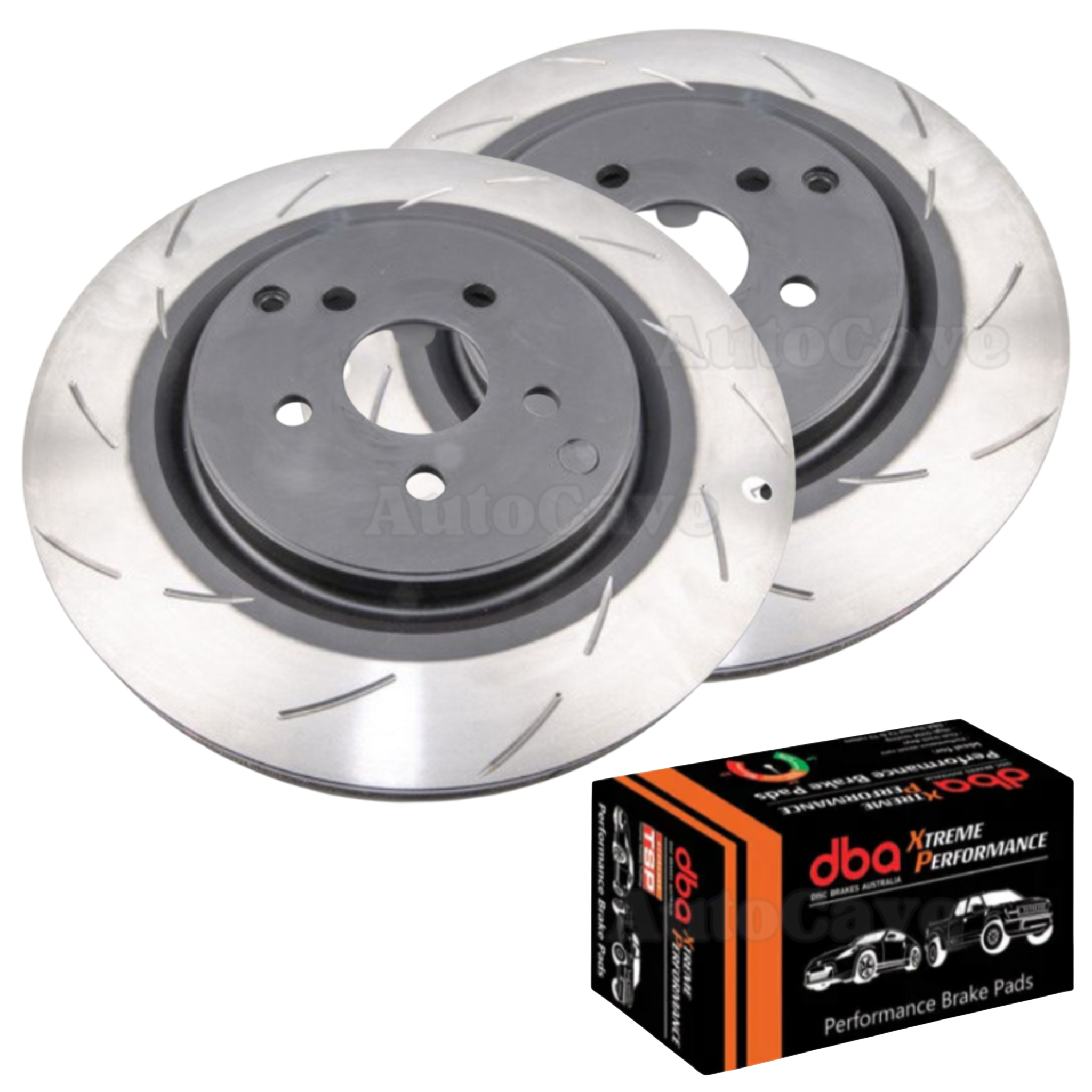 Rear OE Slotted Brake Package HSV 372mm DBA AP Caliper VF GTS Clubsport R8 Maloo