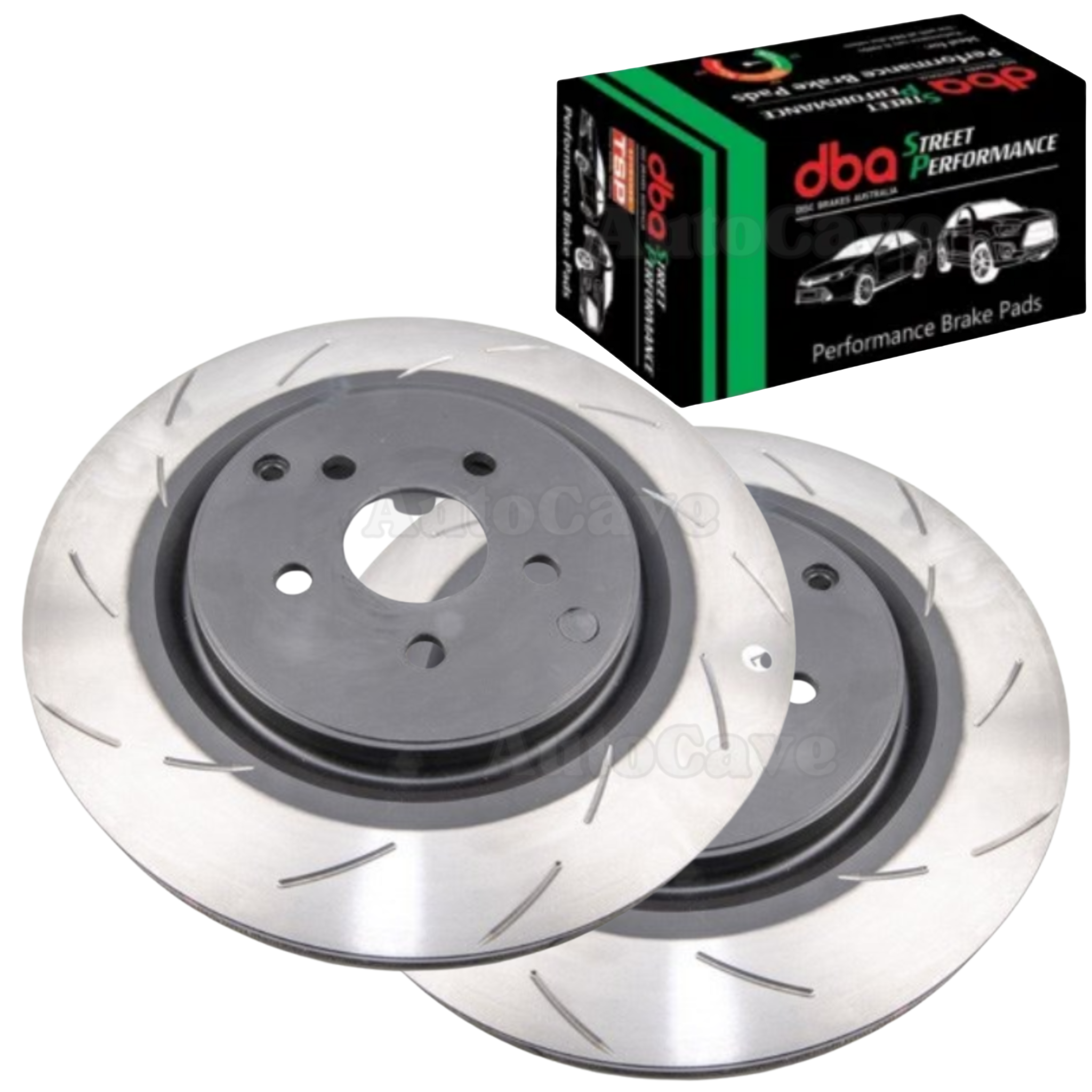 Rear OE Slotted Brake Package HSV 372mm DBA AP Caliper VF GTS Clubsport R8 Maloo