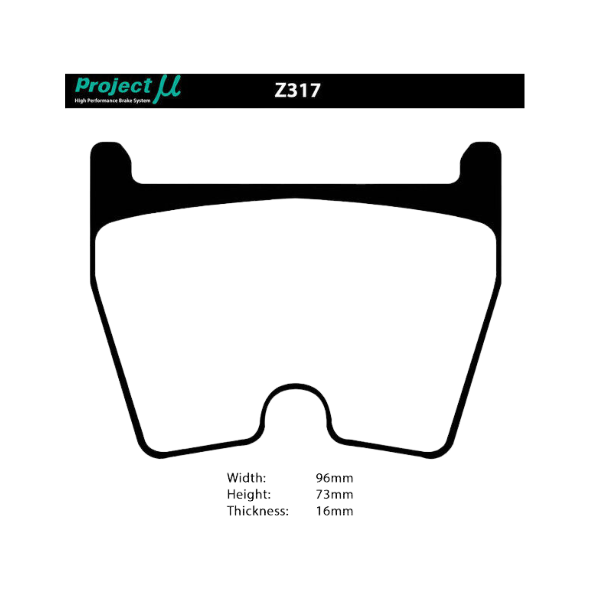 Project Mu Racing Performance HC-EP Front Brake Pads RS3 14-21