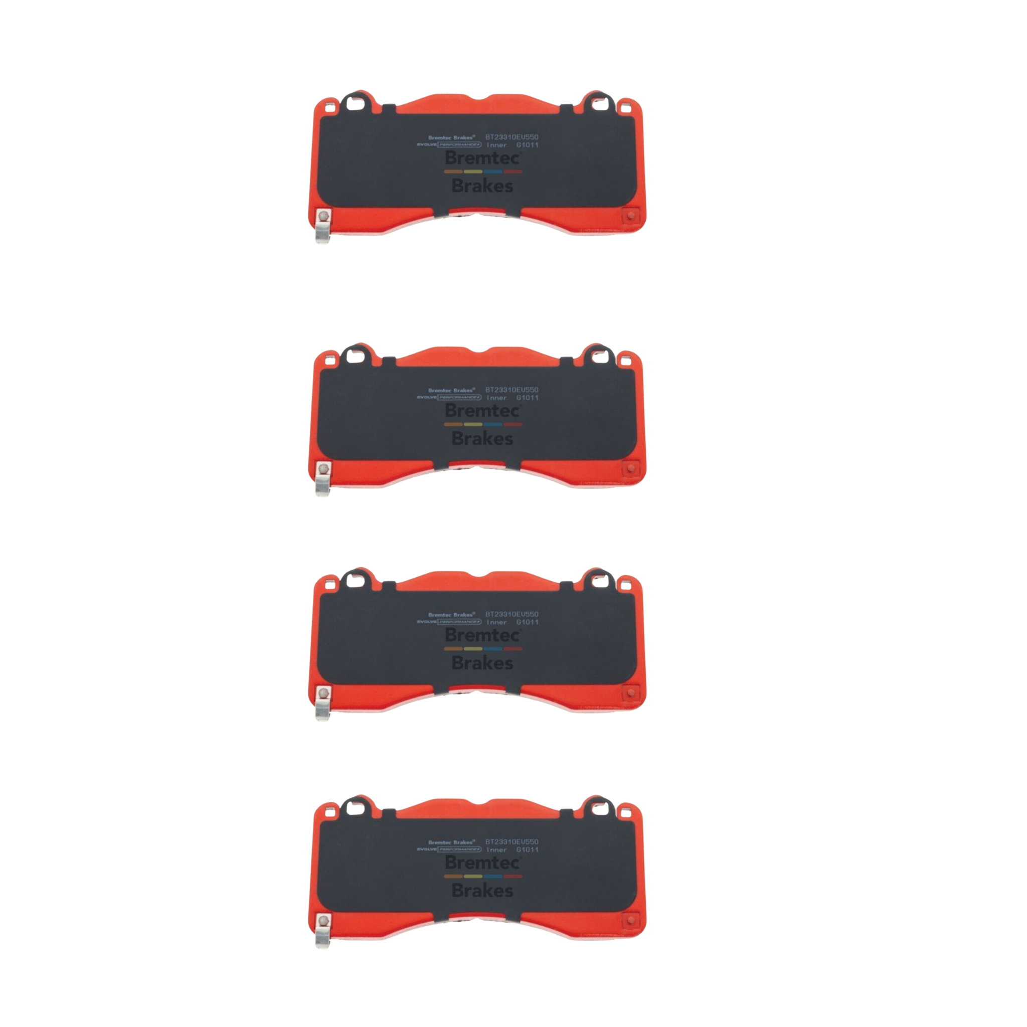 Front Bremtec Evolve Hybrid Carbon Ceramic Brake Pads Ford Mustang 14-23