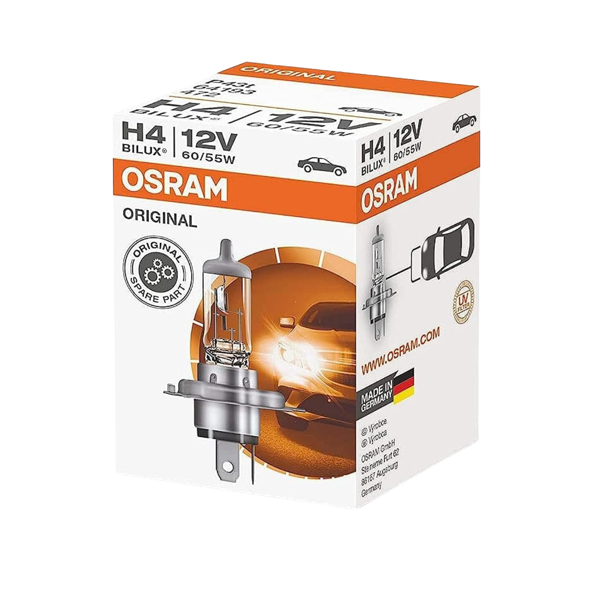 OSRAM H4 64193 Halogen Headlamp