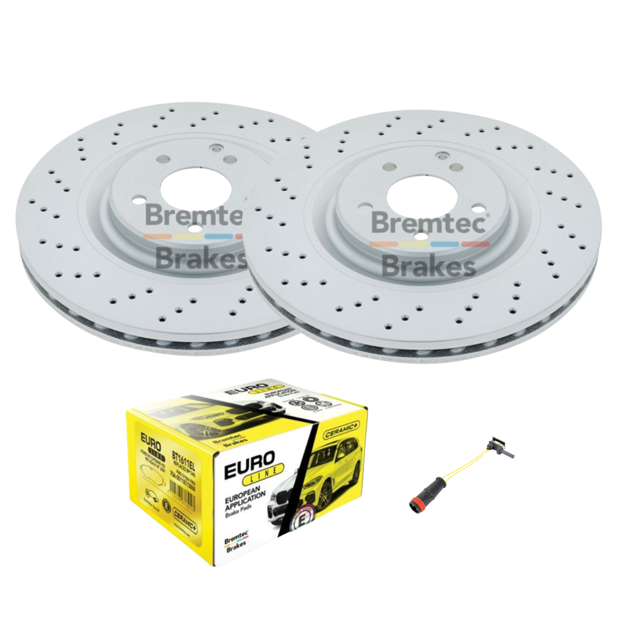 Mercedes-Benz CLK350 2005-2010 Front Drilled Brake Package