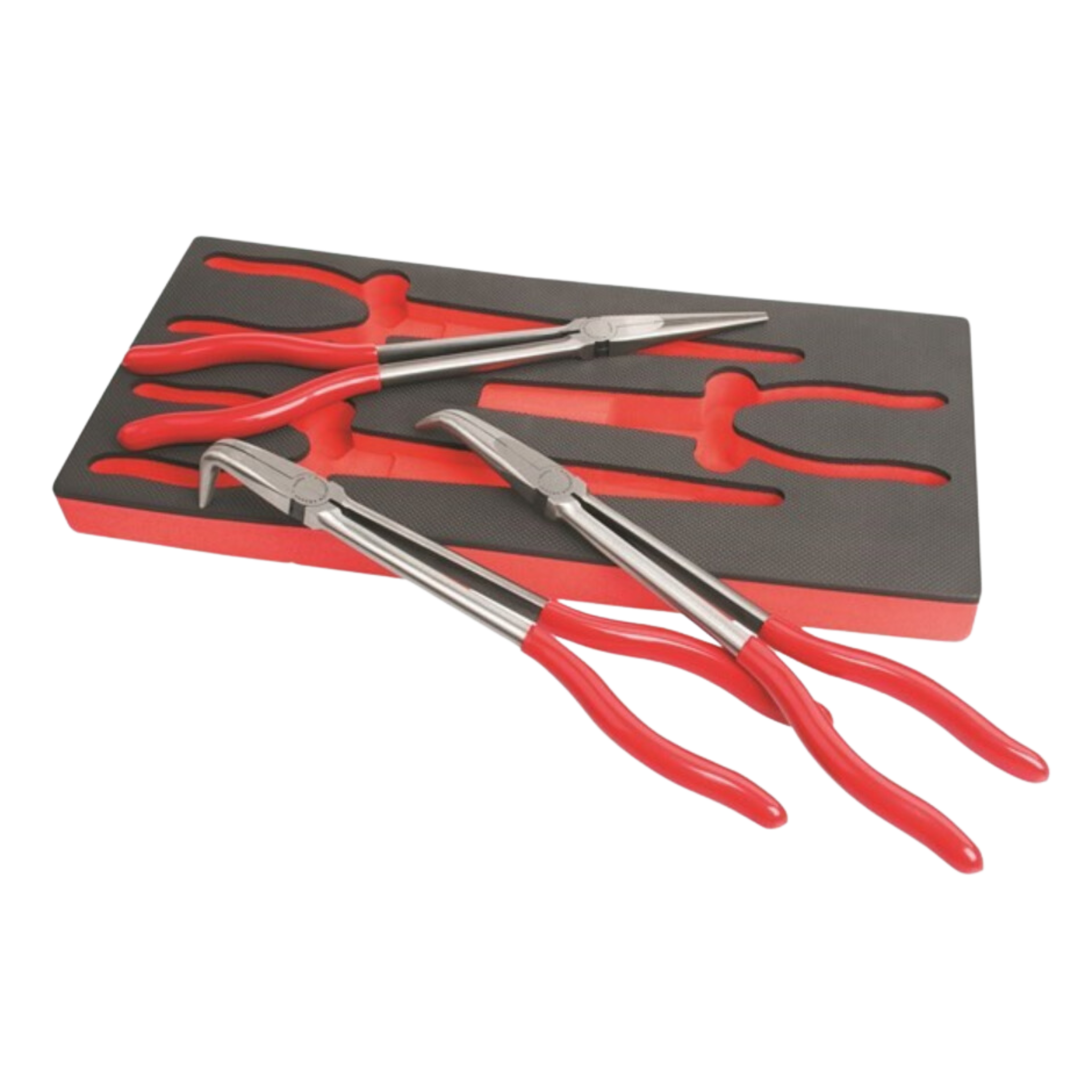 Toledo Long Nose Plier Set 4pc Foam Tray