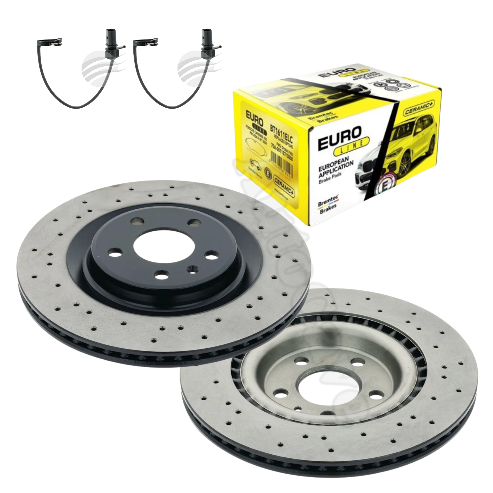 Porsche Macan 2.0 (14+) Drilled Rear Brake Package 1KD/1KE 330mm