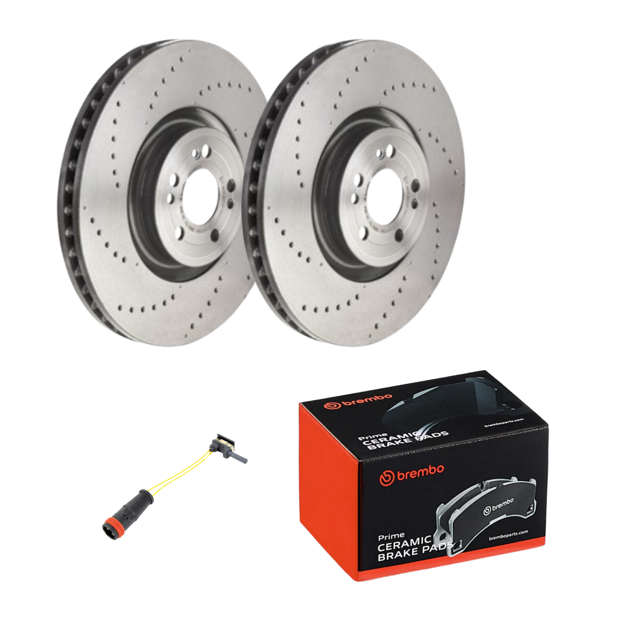 Mercedes-Benz GLE400d 2020-2025 Brembo Front Drilled Brake Package 375mm