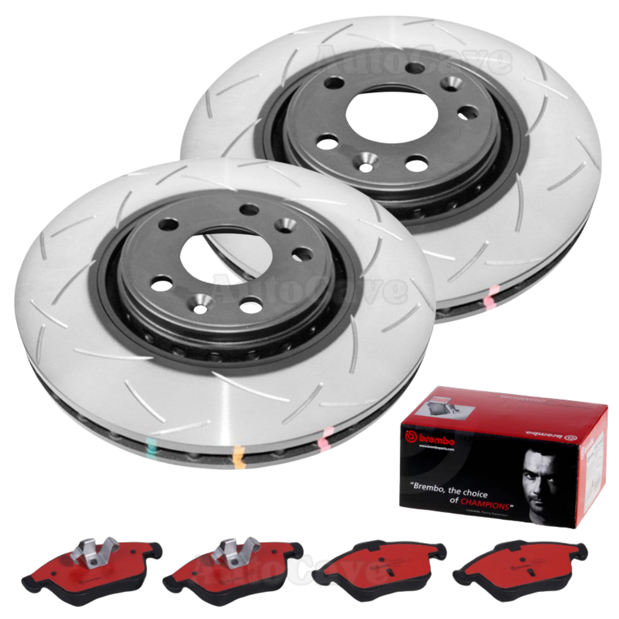 Front Brembo/DBA T3 Slotted Brake Package Renault Clio MK4 RS200 RS220 13-19