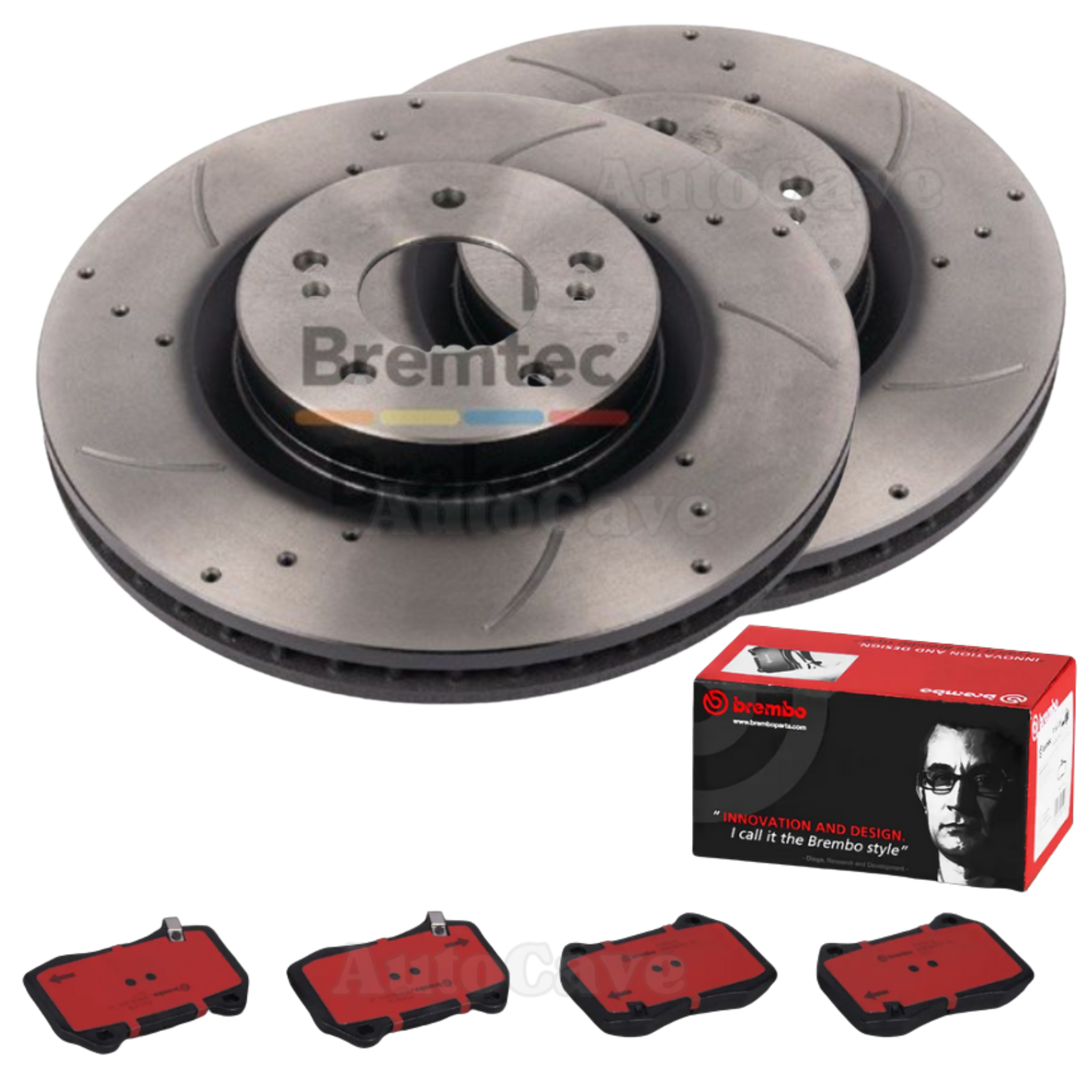 Front Brembo Slotted Brake Package Nissan Skyline GTR R32 R33 R34