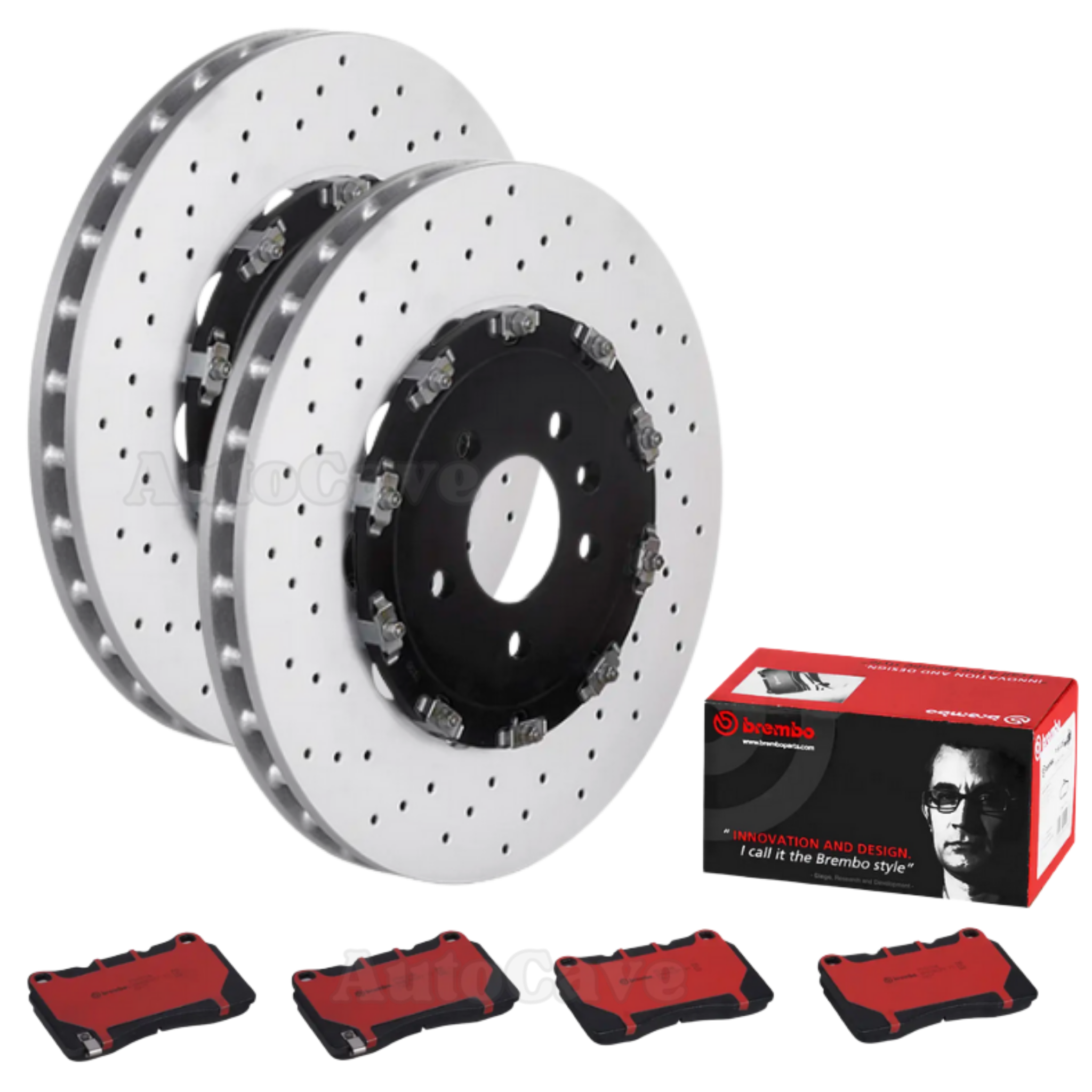 Front Brembo 2pc Drilled Brake Package Holden Opel Astra VXR OPC 355mm