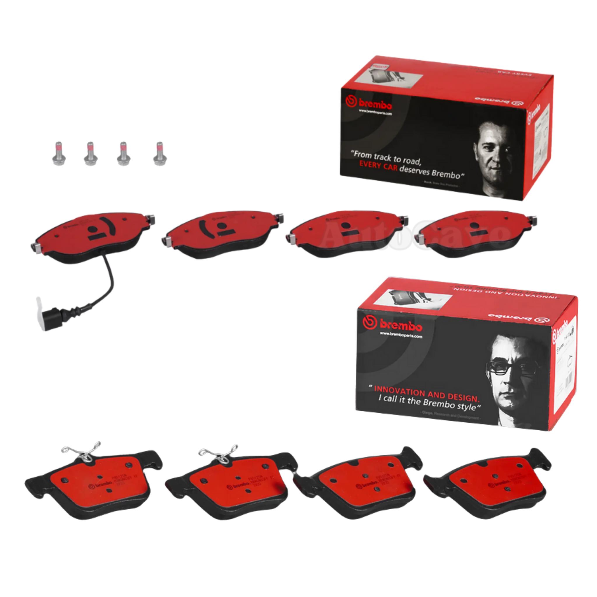 Audi S3 8V Golf R MK7 Brembo Front+Rear Brake Pads
