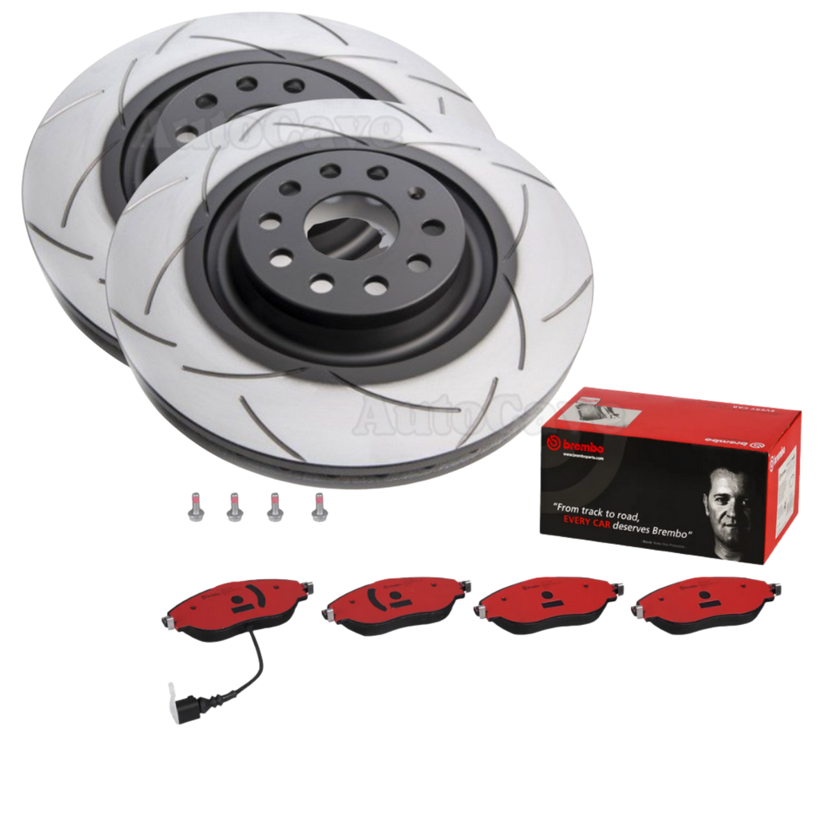 Audi S3 8V / Golf R MK7 Front DBA T2 Brake Package 340mm Brembo
