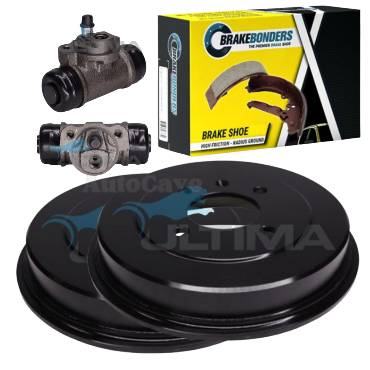 Rear Brake Package MG MG3 - Drums, Shoes, Wheel Cylinders 2011-2025