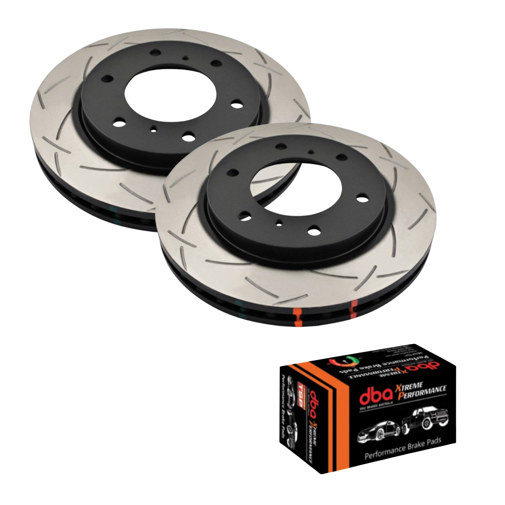 MQ Mitsubishi Triton Front DBA T3 + DBA Xtreme Performance Brake Package Heavy Duty