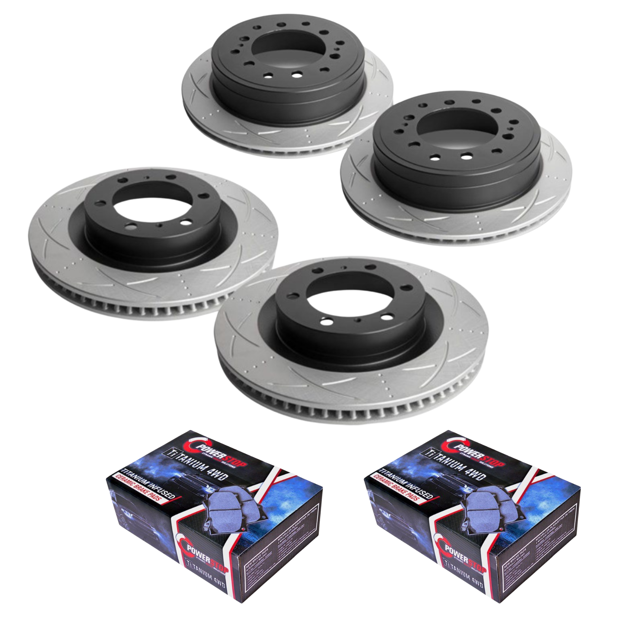 Toyota Landcruiser Prado 2009-2015 150 Series Heavy Duty Brake Package Front & Rear Powerstop Bendix