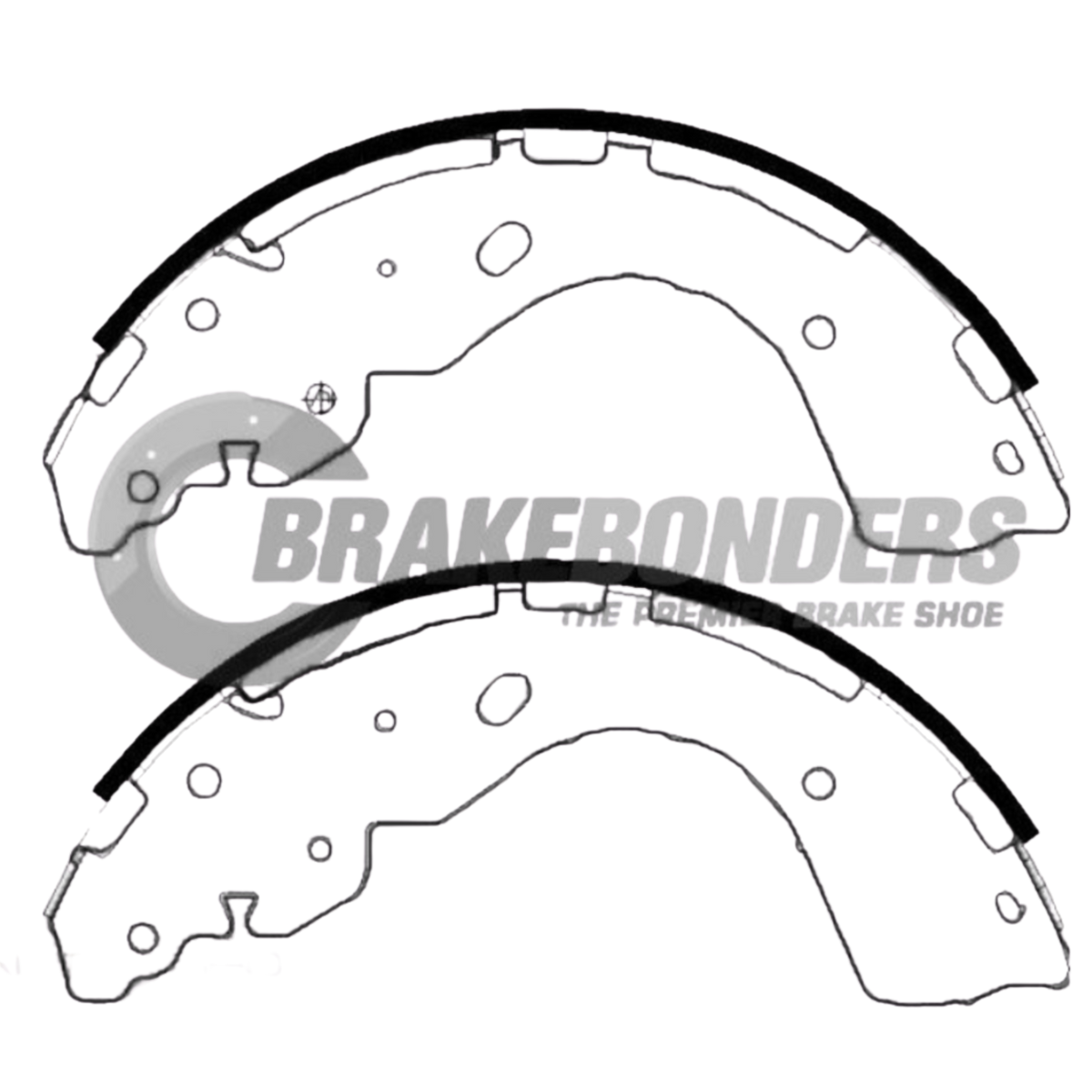 Ford Ranger Brake Shims Brake Bonders Rear Shoes Set Ford Ranger Hi Ride