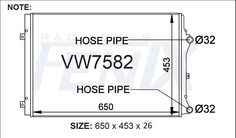 Volkswagen Jetta Diesel Radiator