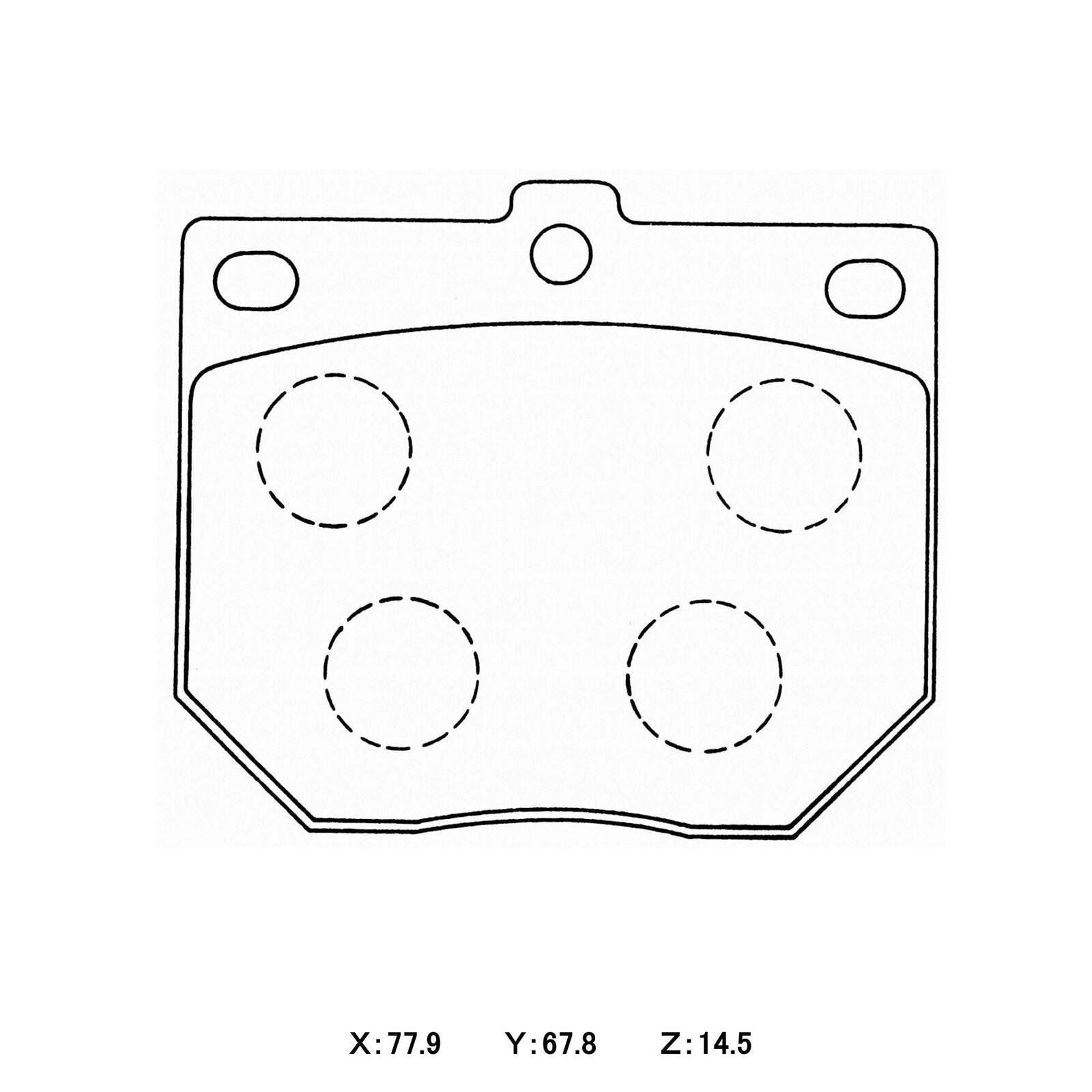 WinmaX W1 Street Performance Brake Pads Nissan 240Z / 260Z / ESCORT / TORANA
