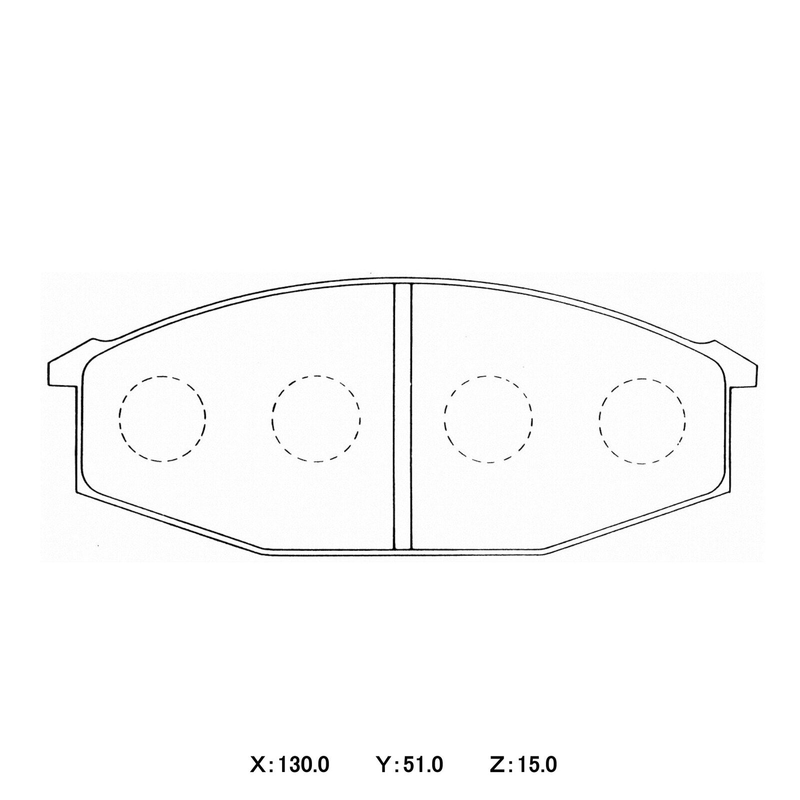WinmaX W3 Performance Trackday Brake Pads Nissan 280ZX
