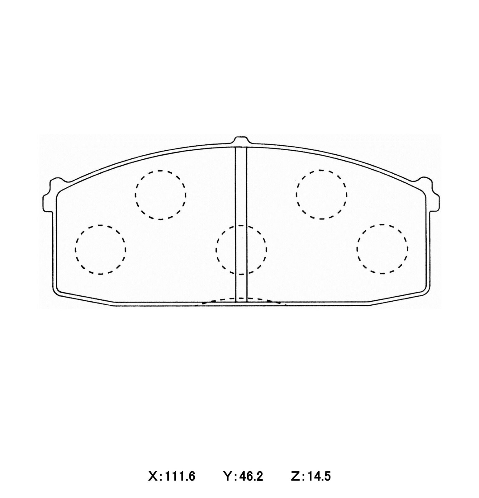 WinmaX W5 Performance Trackday Brake Pads NISSAN Bluebird