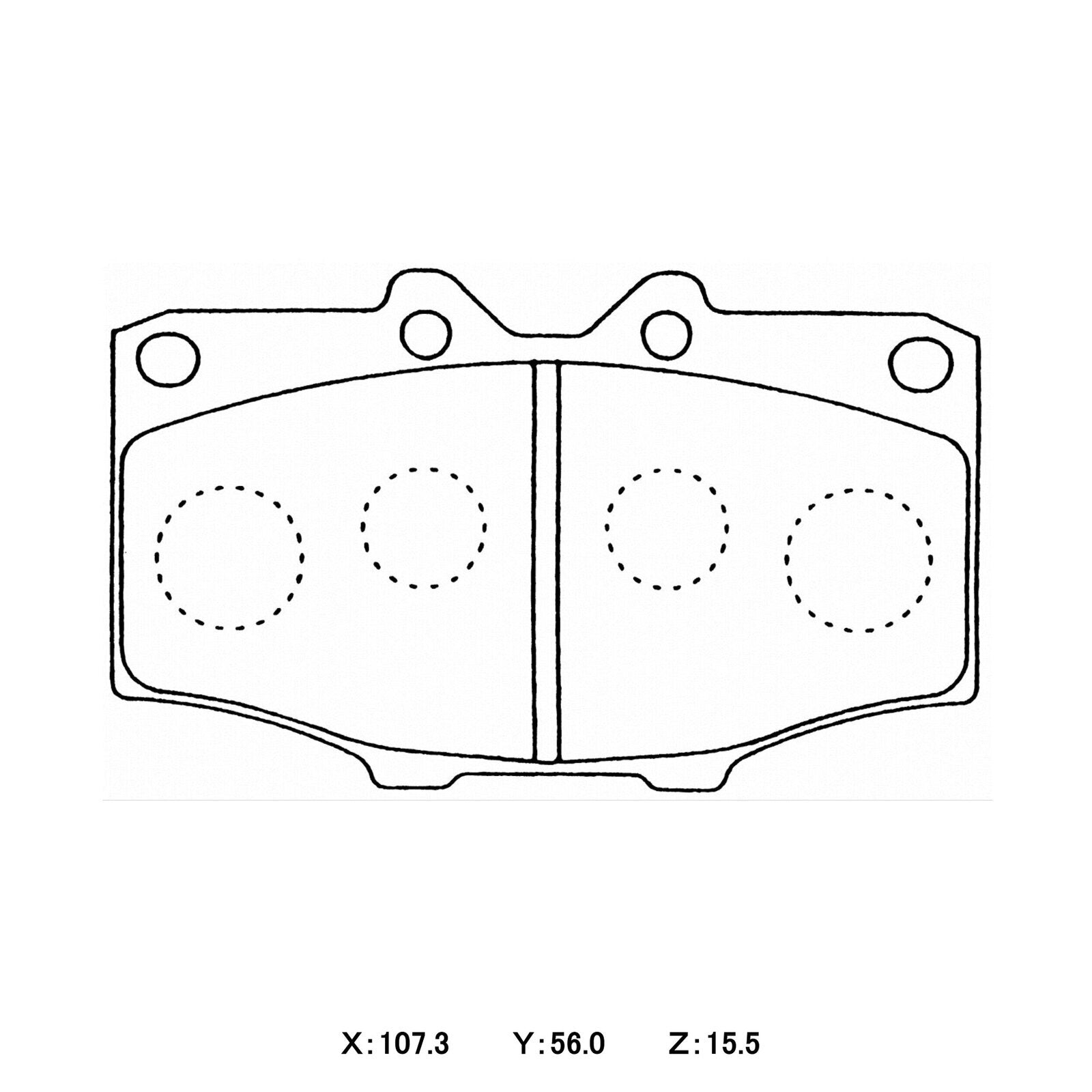 WinmaX W5 Performance Trackday Brake Pads Toyota Hilux / Landcruiser