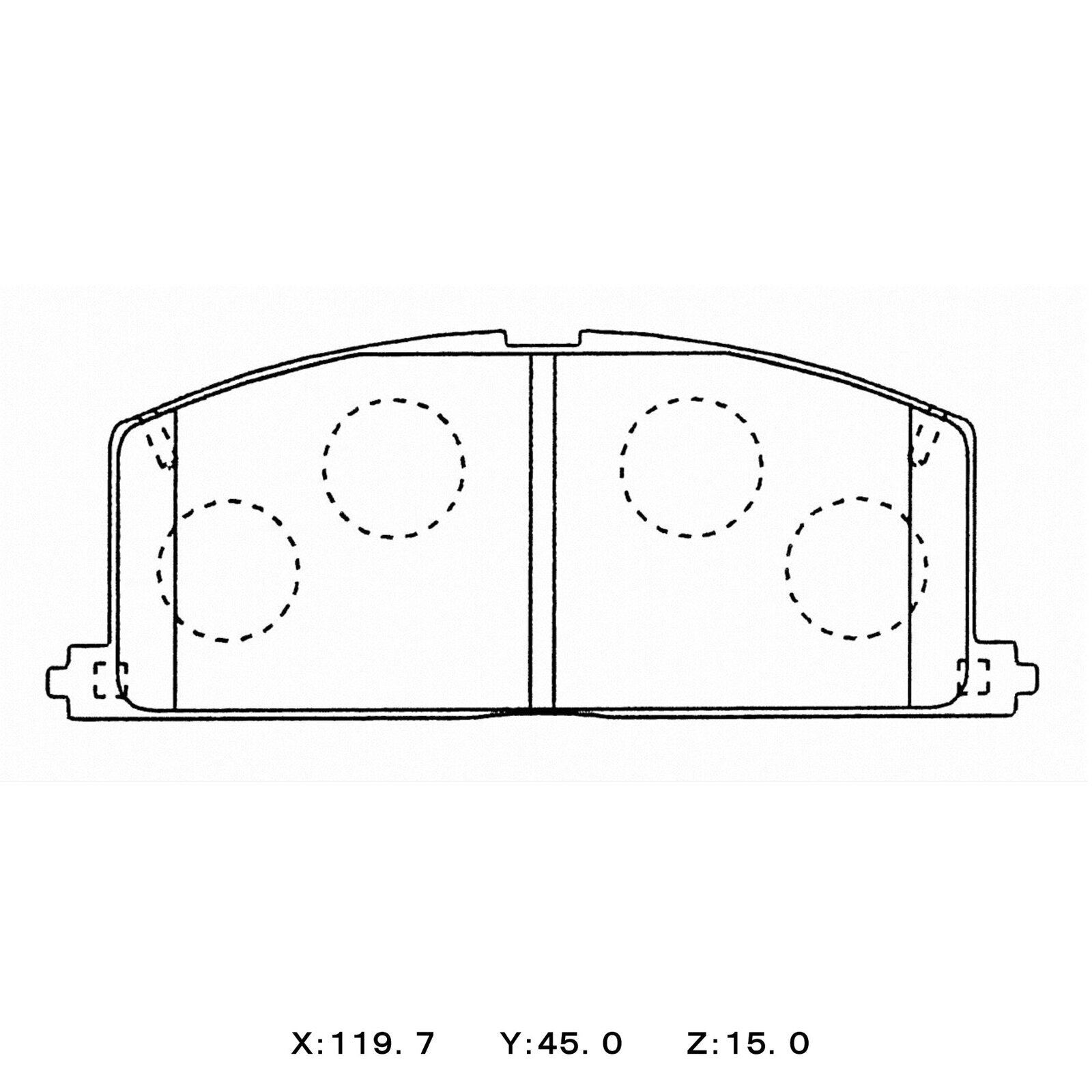 WinmaX W5 Performance Trackday Brake Pads Toyota Corolla